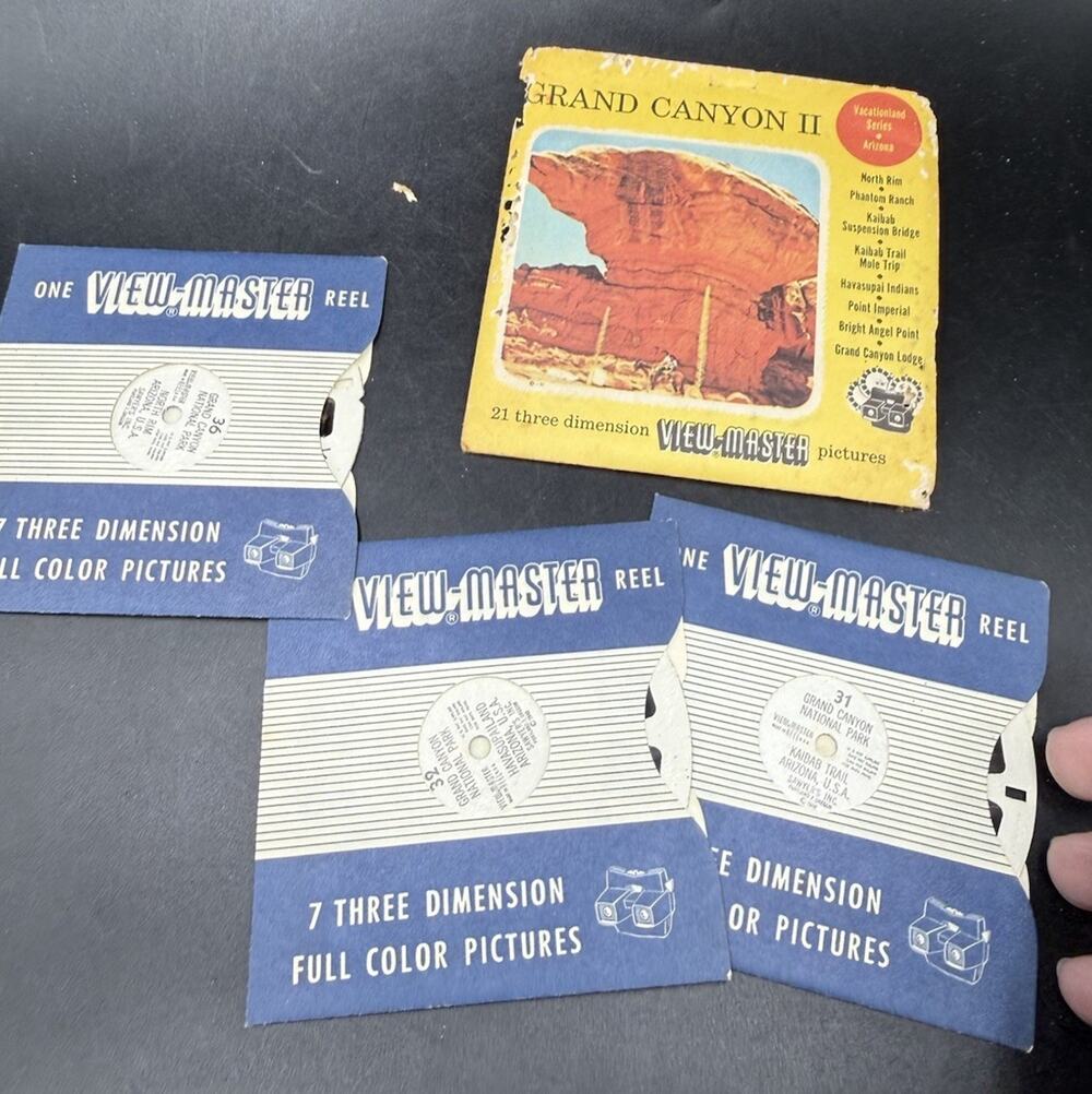 View Master Sawyer's Vacationland Arizona Grand Canyon II Packet Reels 1948